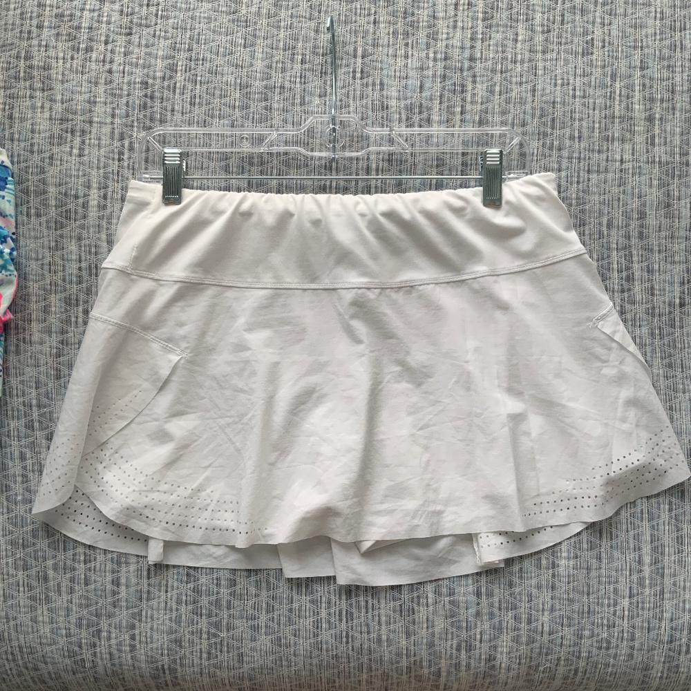 Lucky in Love White Tennis Skirt